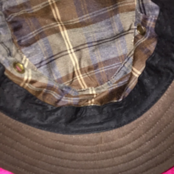 Henschel Hat Co 💯 cotton oil cloth all weather bucket hat rain cap vented USA - Picture 13 of 15